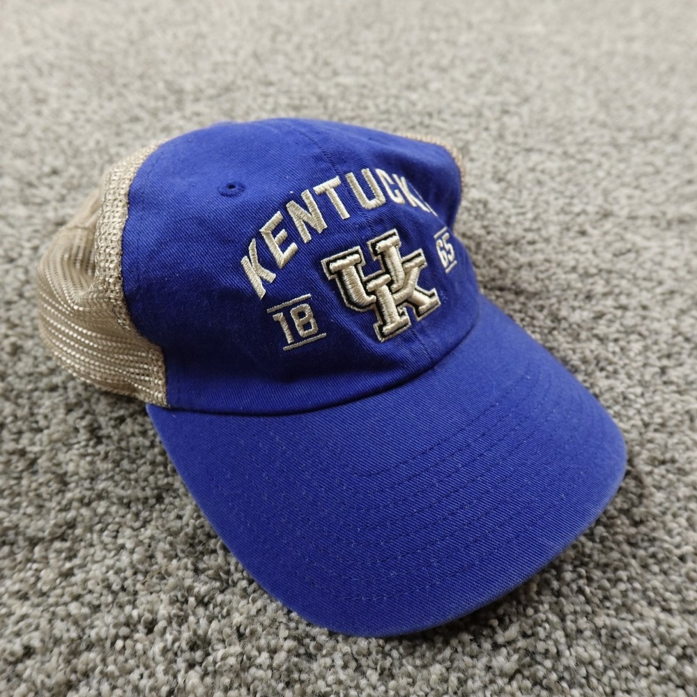 Kentucky Wildcats Hat Cap Snap Back Blue Mesh UK KY NCAA Basketball Trucker Mens